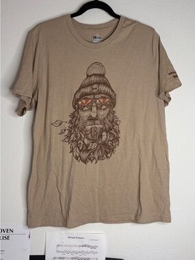 Meridian Line Grand Canyon National Park Tee Large Bearded Mountain man outdoor